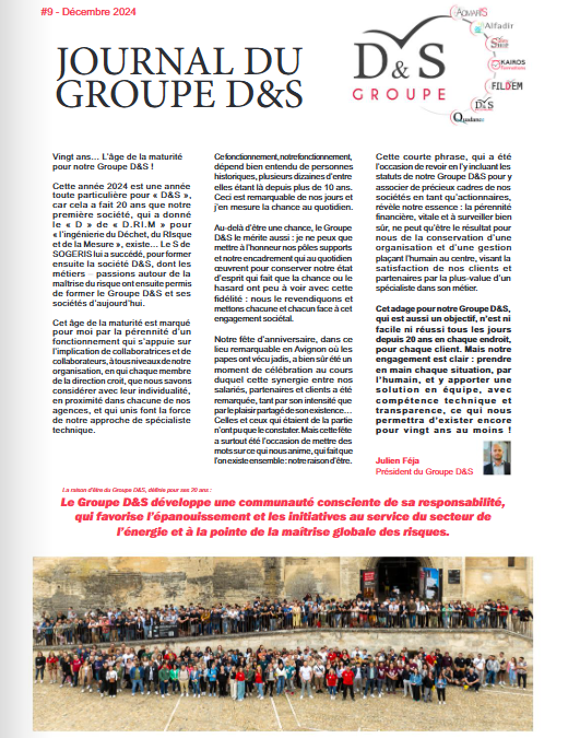 Revivez une année riche en projets et perspectives d’avenir avec le Groupe D&S !